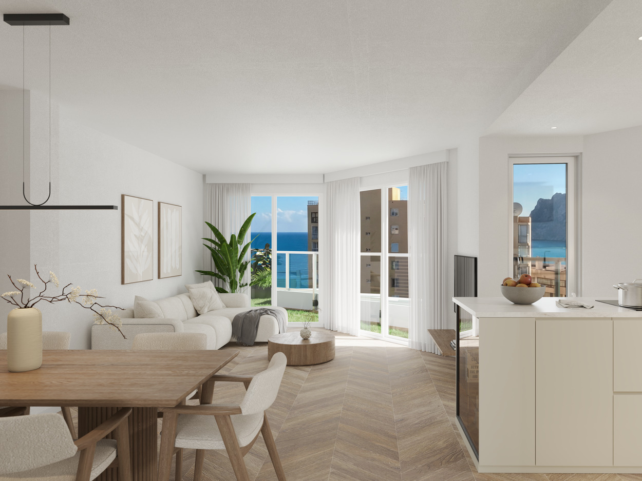 Calpe: Duplex-Penthouse im Herzen des touristischen Zentrums, direkt am Meer