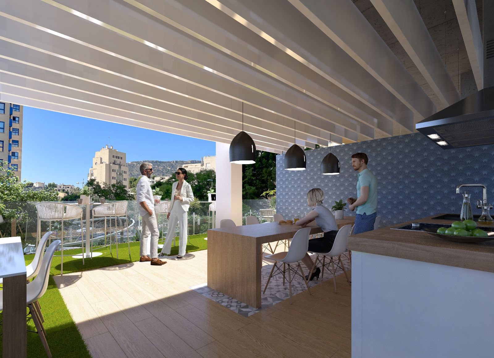 Calpe : Modern en luxueus appartement op wandelafstand van de zee