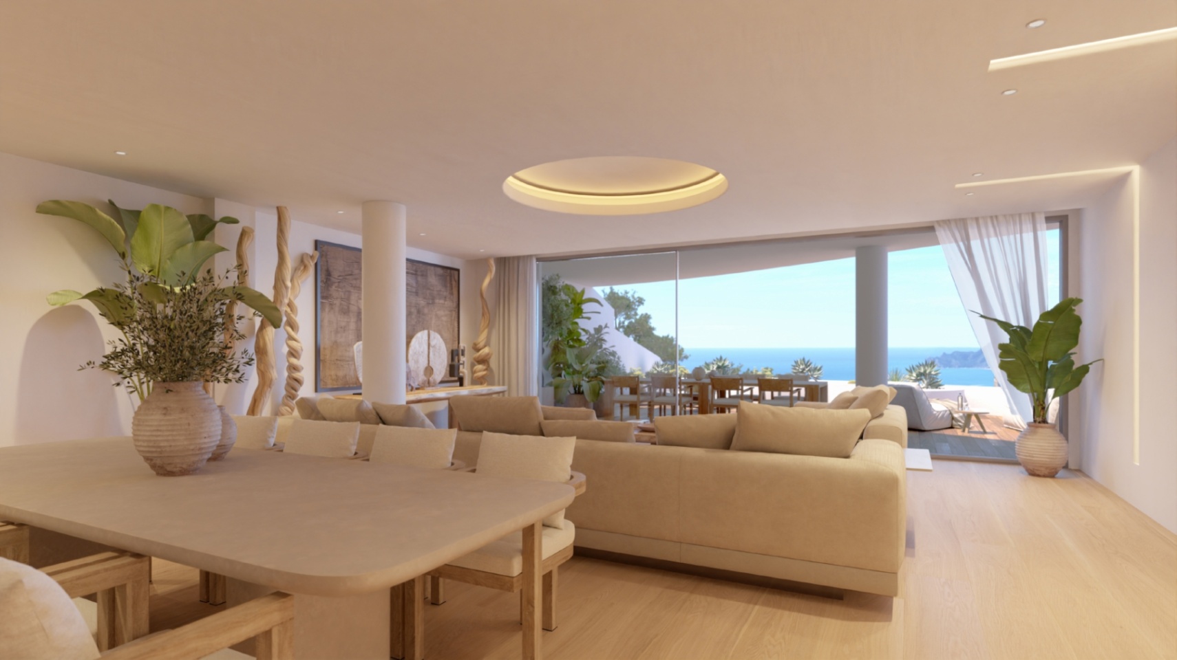 Altea: Lujoso apartamento con fenomenales vistas al mar