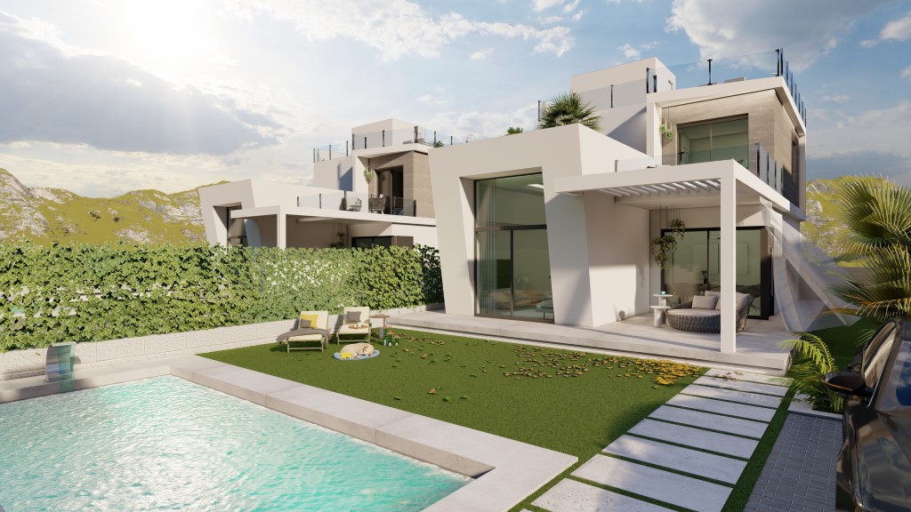 Finestrat : Luxueuse villa neuve avec vue dégagée