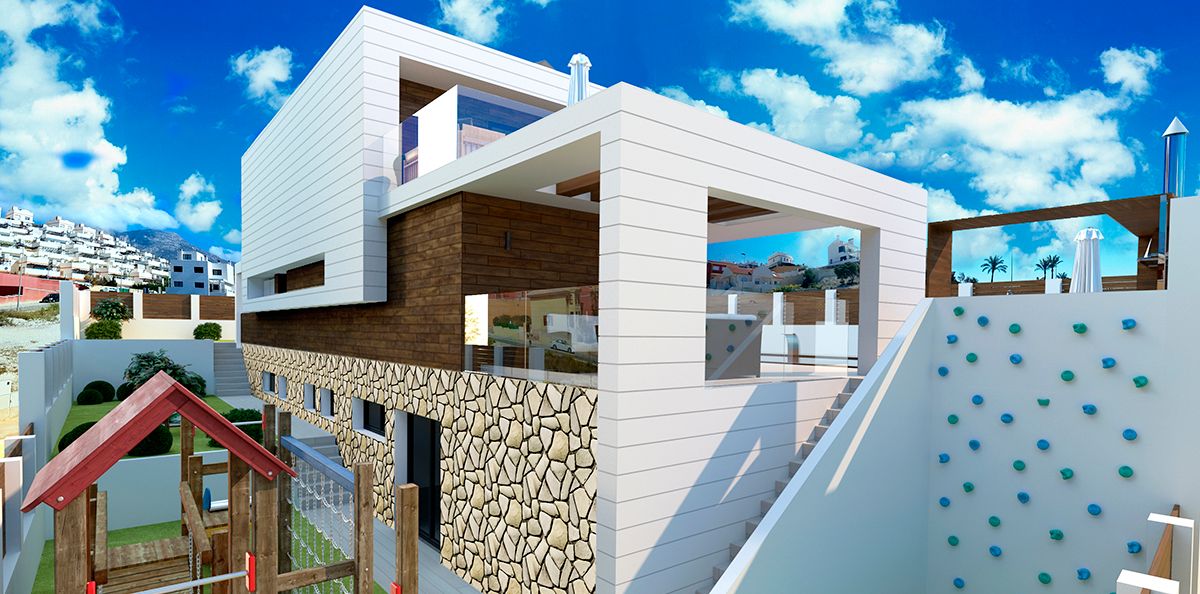 Finestrat: Prachtige nieuwbouw villa met een open zicht