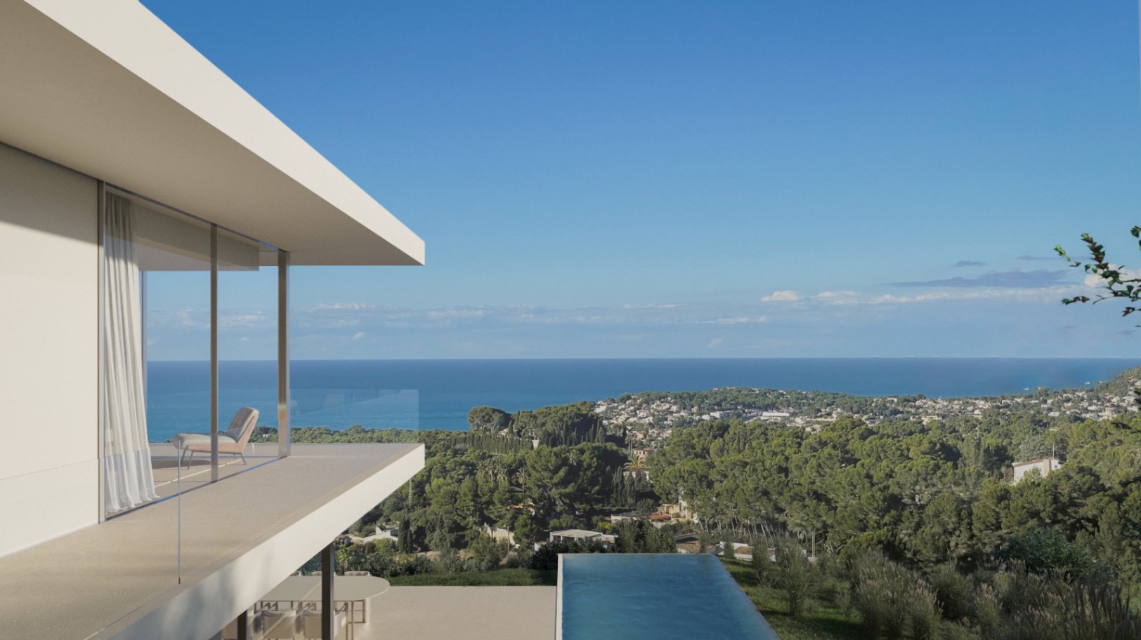 Benissa La Fustera: Design villa with panoramic views