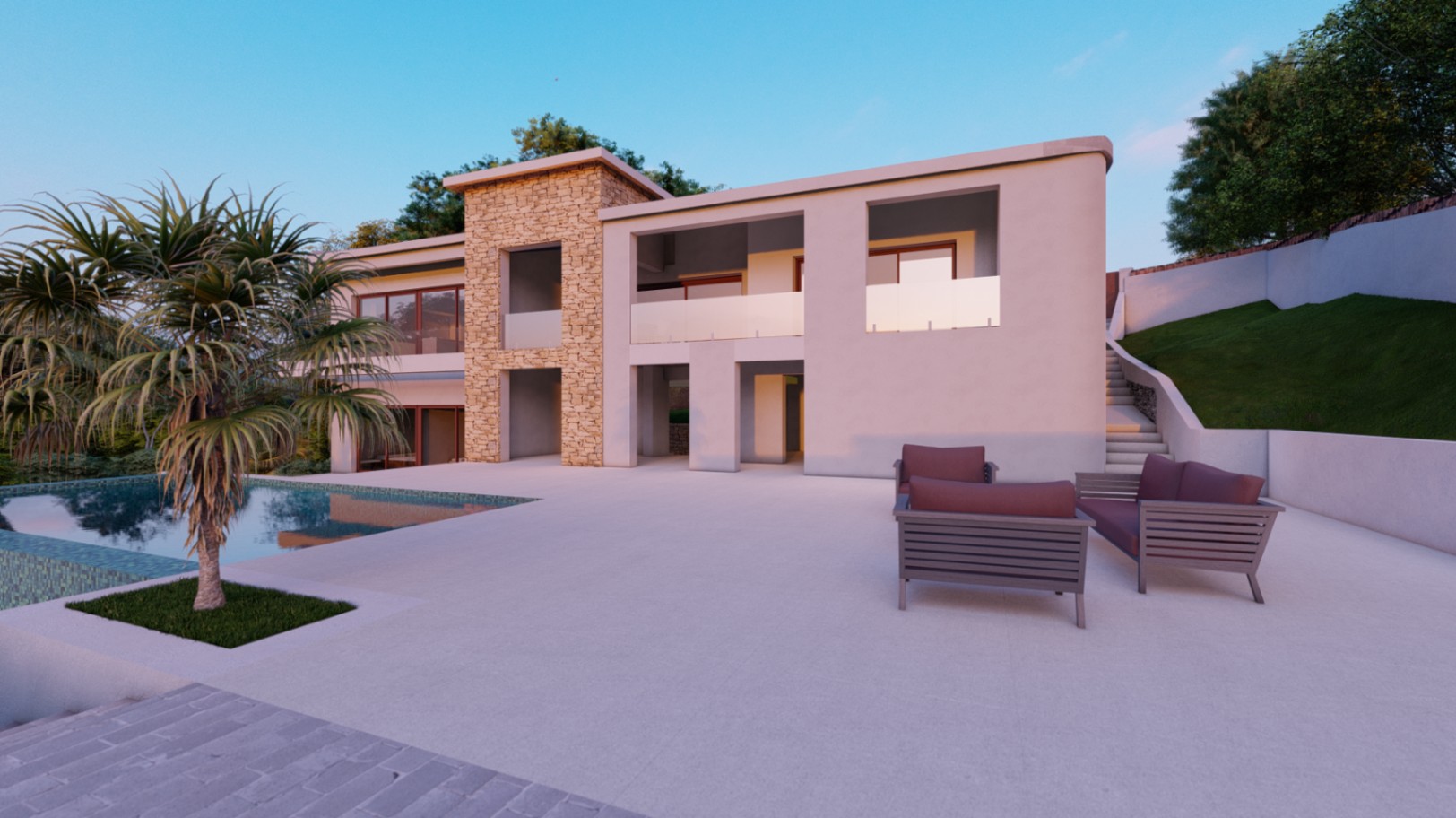 Altea: Luxurious modern new build villa with sea views