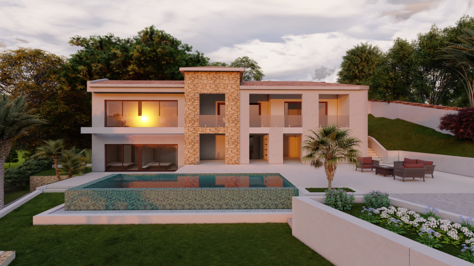 Altea: Luxueuze moderne nieuwbouw villa met zeezicht