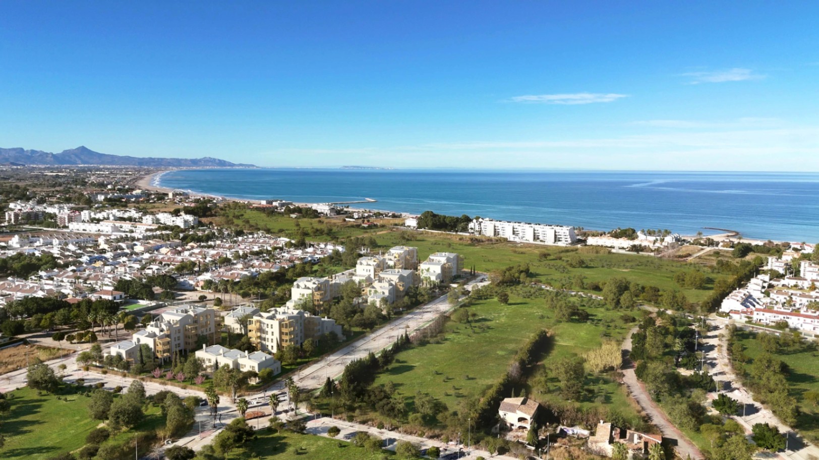 Denia: Moderno apartamento de obra nueva a poca distancia de la playa