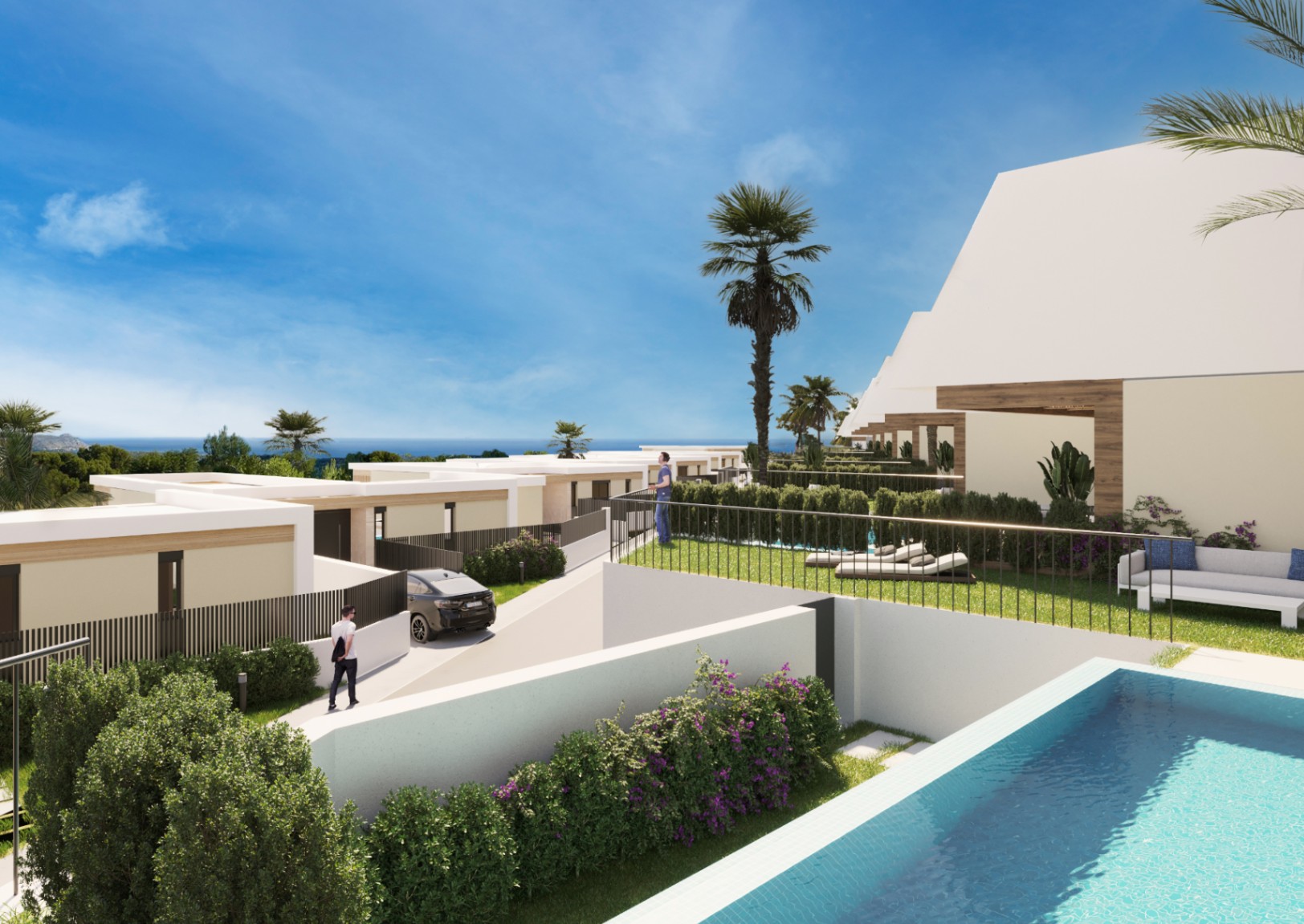 Polop: Prachtige nieuwbouw villa met fenomenaal panoramisch zicht
