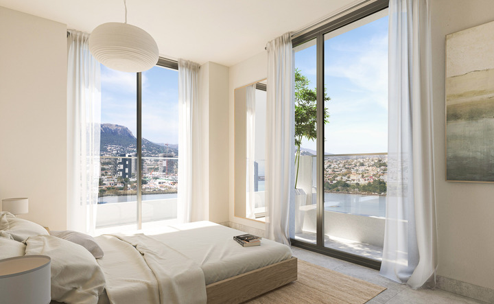 Calpe: New development with modern apartments with beautiful sea views