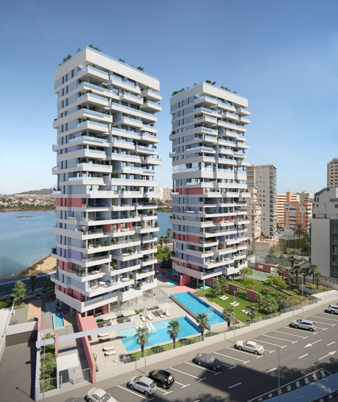 Calpe: Neubau mit modernen Wohnungen mit schönem Meerblick
