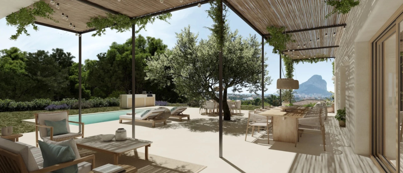 Calpe: Luxueuze nieuwbouw villa in een geliefde wijk