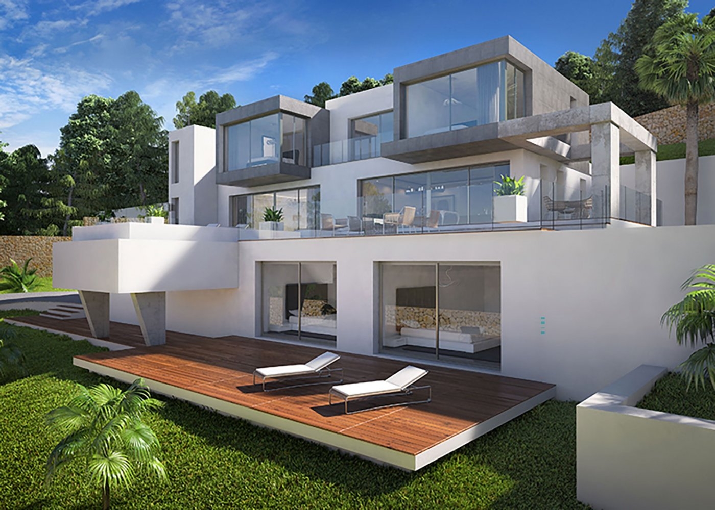 Calpe: Moderne Villa mit spektakulärem Meerblick