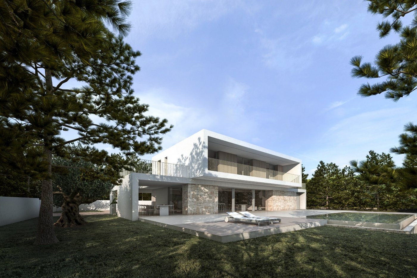 Calpe : villa moderne de construction récente avec beaucoup d'intimité