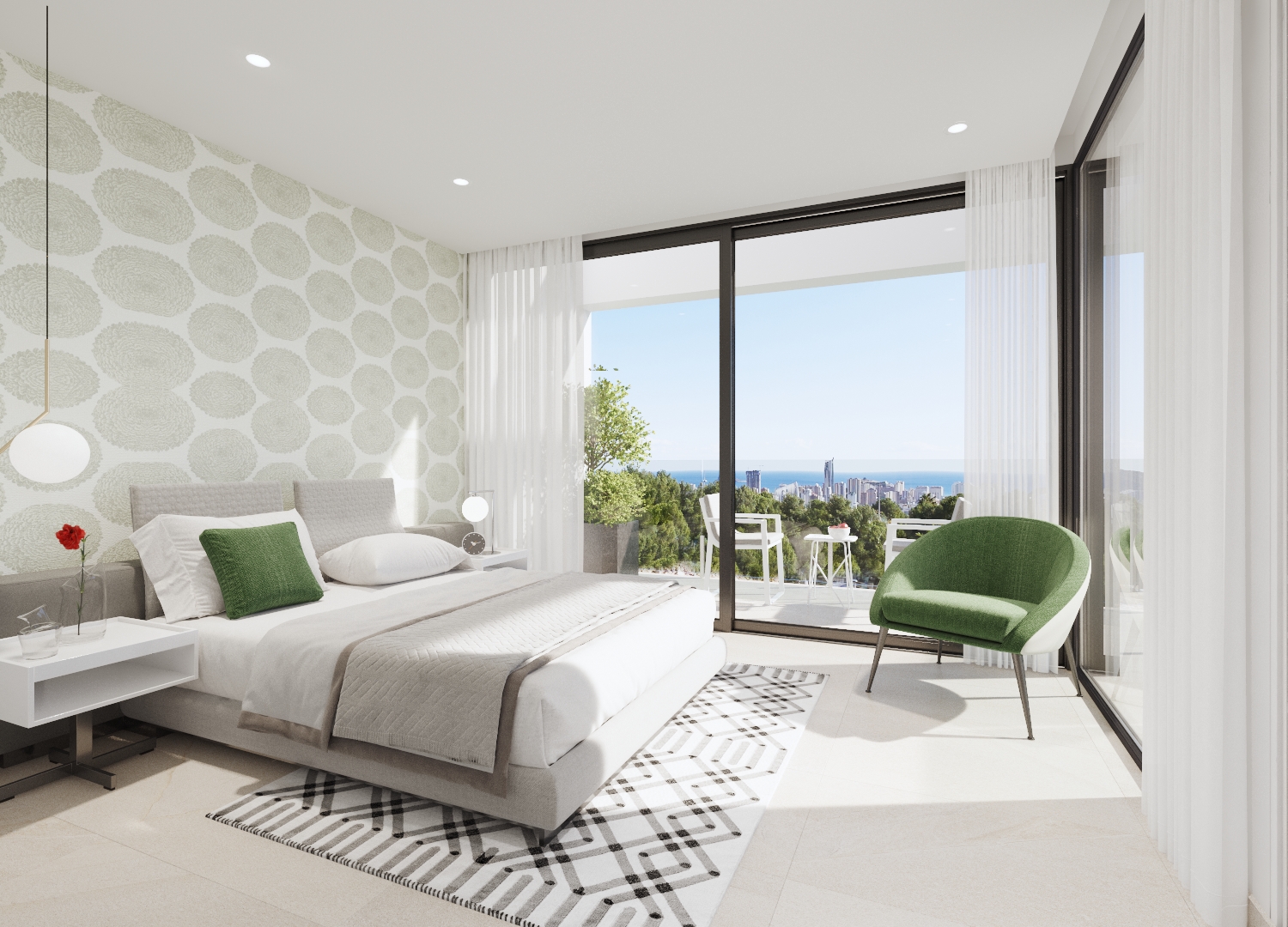Finestrat: Villa de luxe moderne avec vue sur la baie de Benidorm
