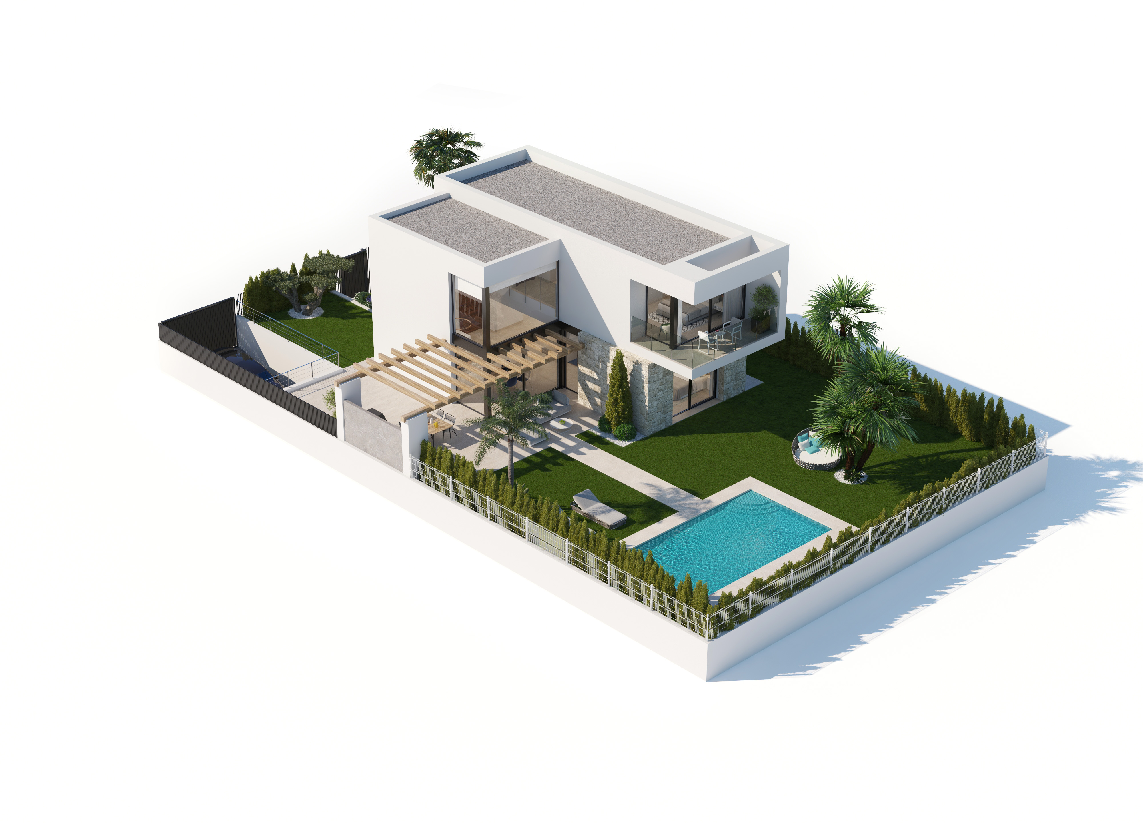 Finestrat: Villa de luxe moderne avec vue sur la baie de Benidorm