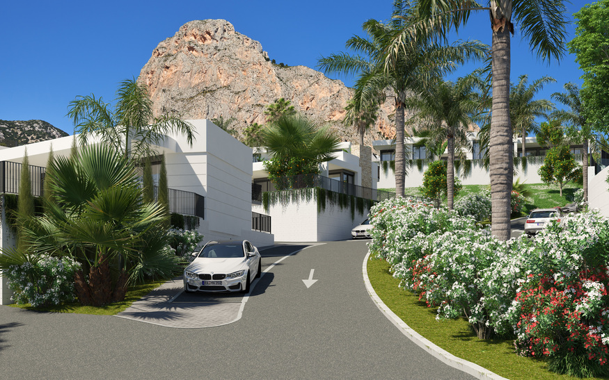 Polop : villas nouvellement construites avec une vue imprenable sur le paysage