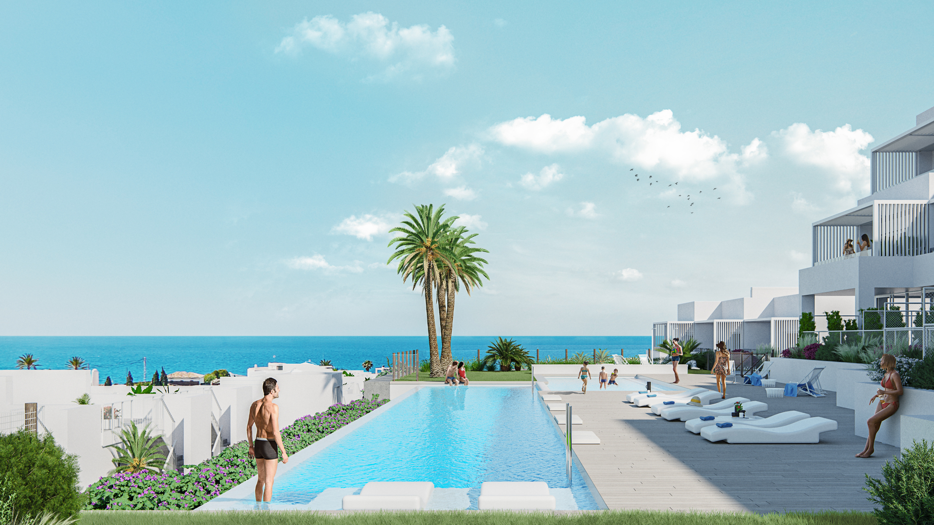 Villajoyosa: Modernos y lujosos apartamentos de obra nueva con hermosas vistas al mar