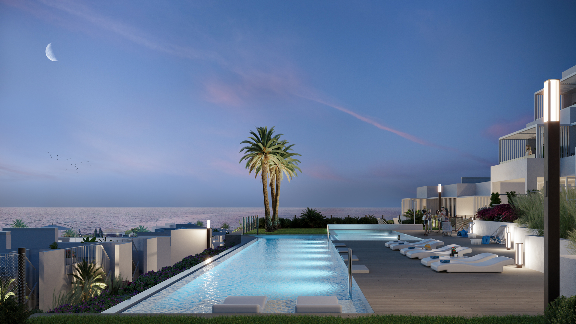Villajoyosa: Modernos y lujosos apartamentos de obra nueva con hermosas vistas al mar