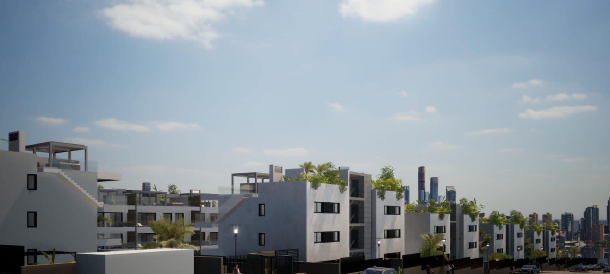 Finestrat: Neubauwohnung mit phänomenalem Blick über die Skyline von Benidorm