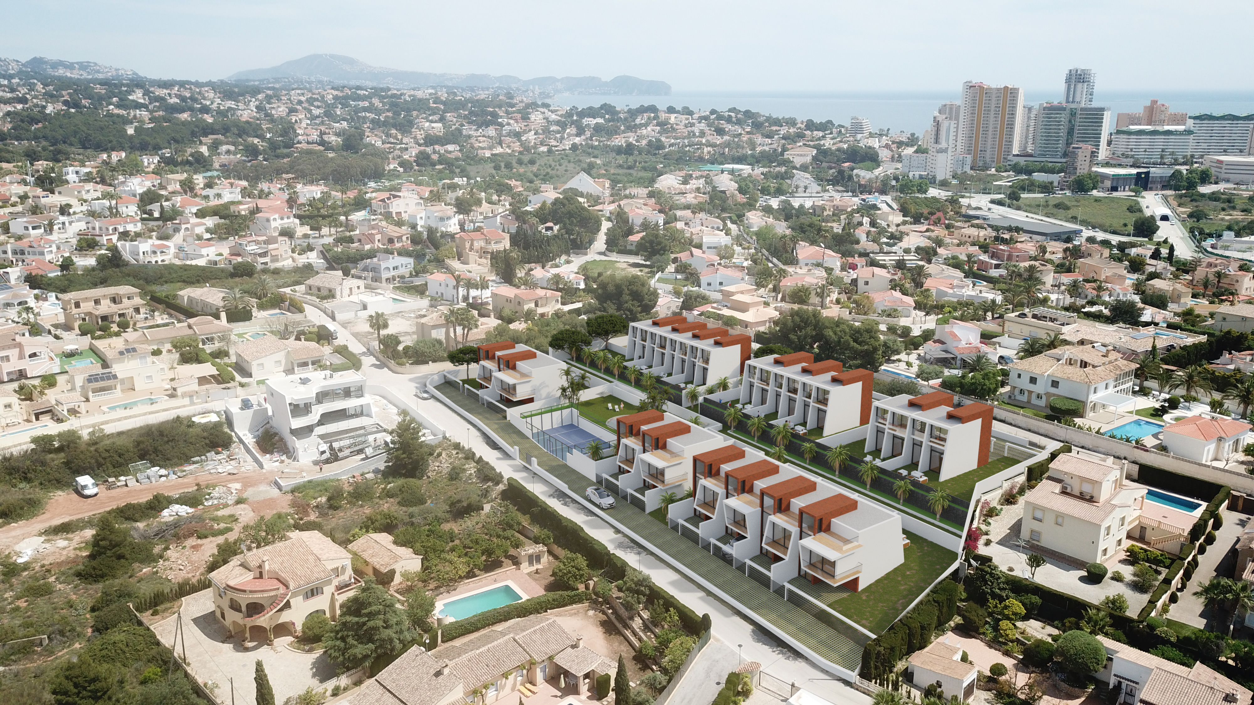 Calpe: Semi-detached villa with panoramic views