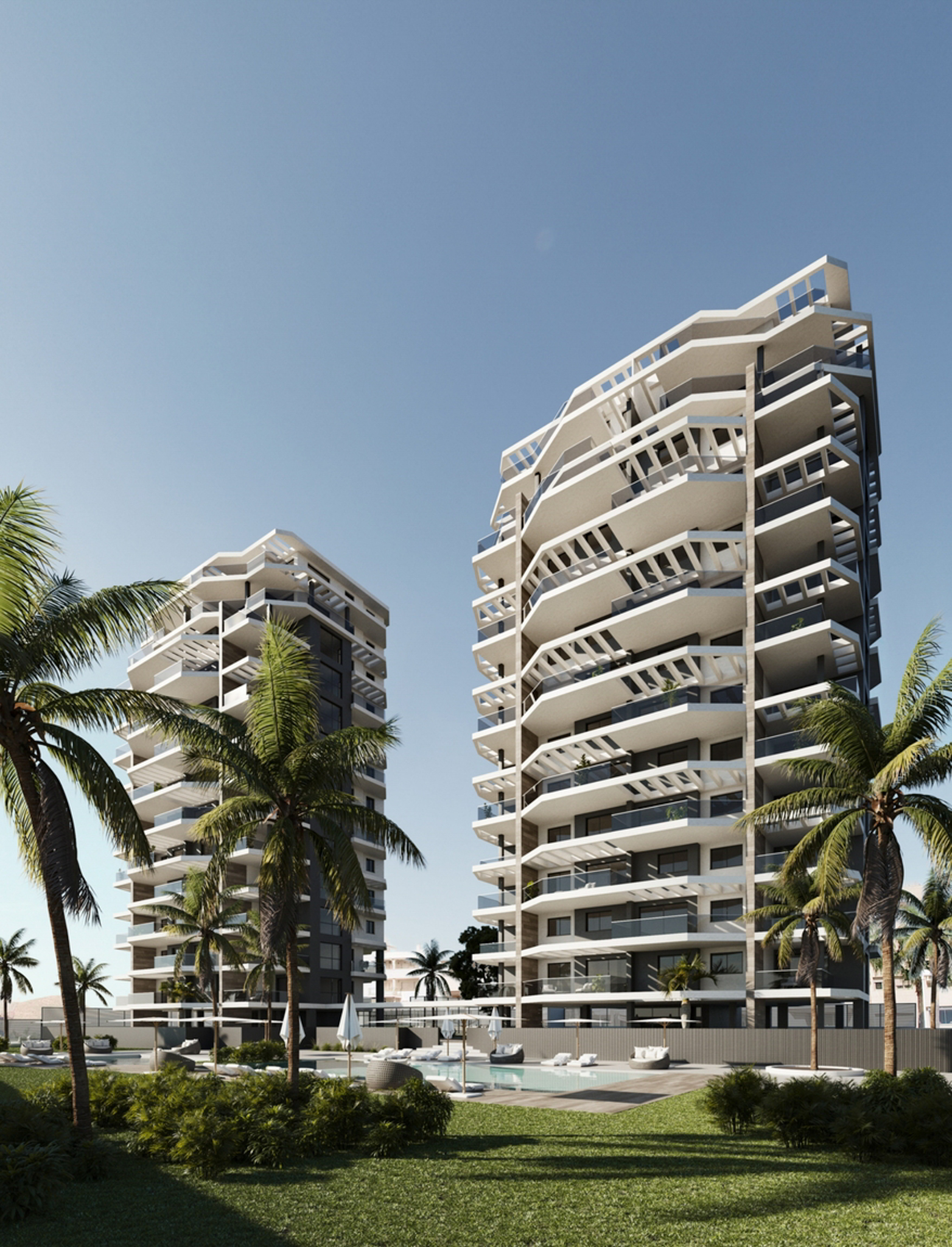 Calpe: Moderno apartamento de obra nueva a poca distancia del mar
