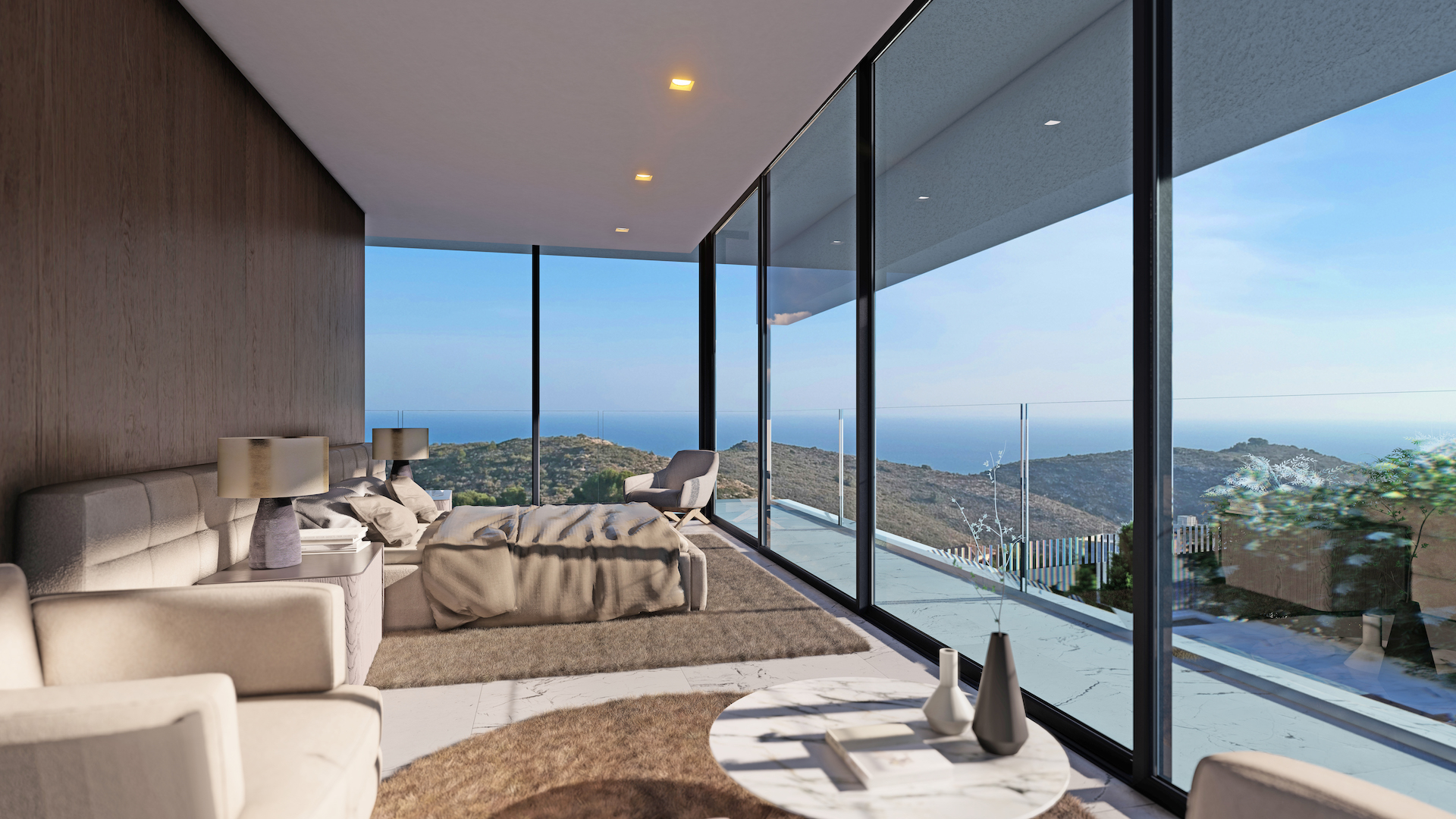 Moraira: Luxueuze High-Tech nieuwbouw villa met panoramisch zicht
