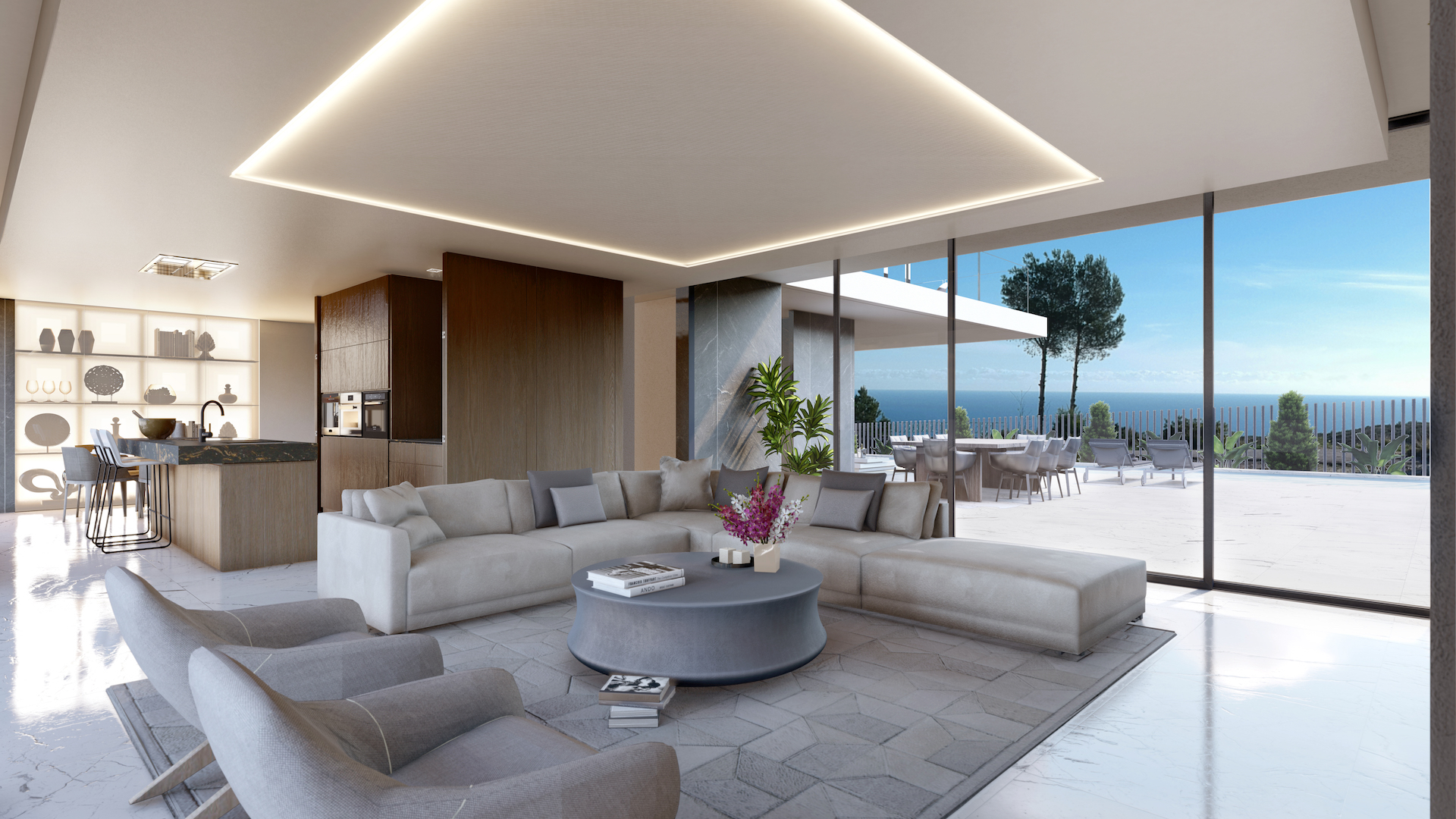 Moraira: Luxueuze High-Tech nieuwbouw villa met panoramisch zicht