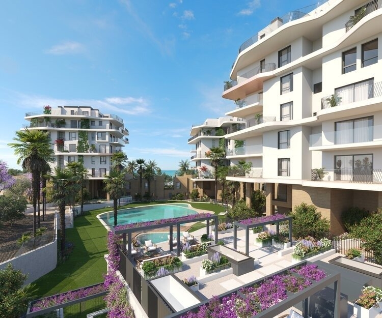 Villajoyosa: Luxury new build flat with direct access to the beach