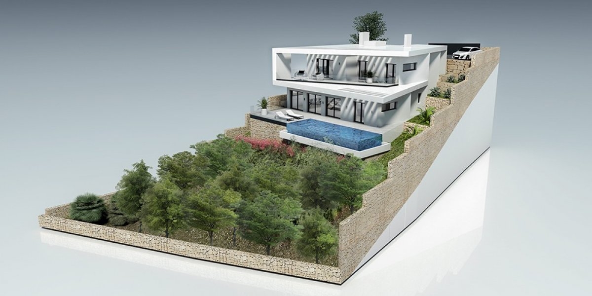 Altea-Hills: Villa moderne avec vue spectaculaire sur la mer