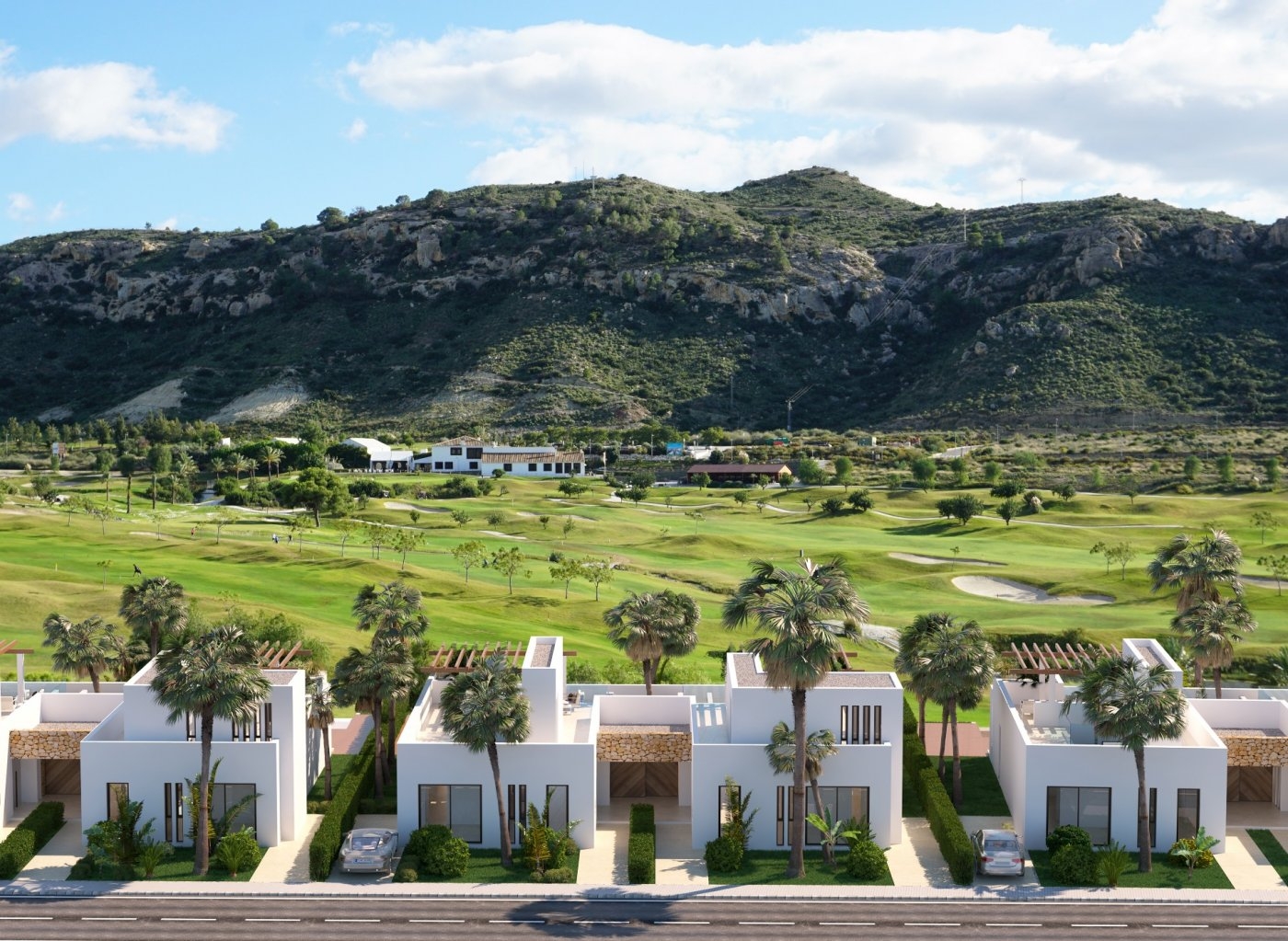 Monforte del Cid: Villas neuves avec vue sur le golf