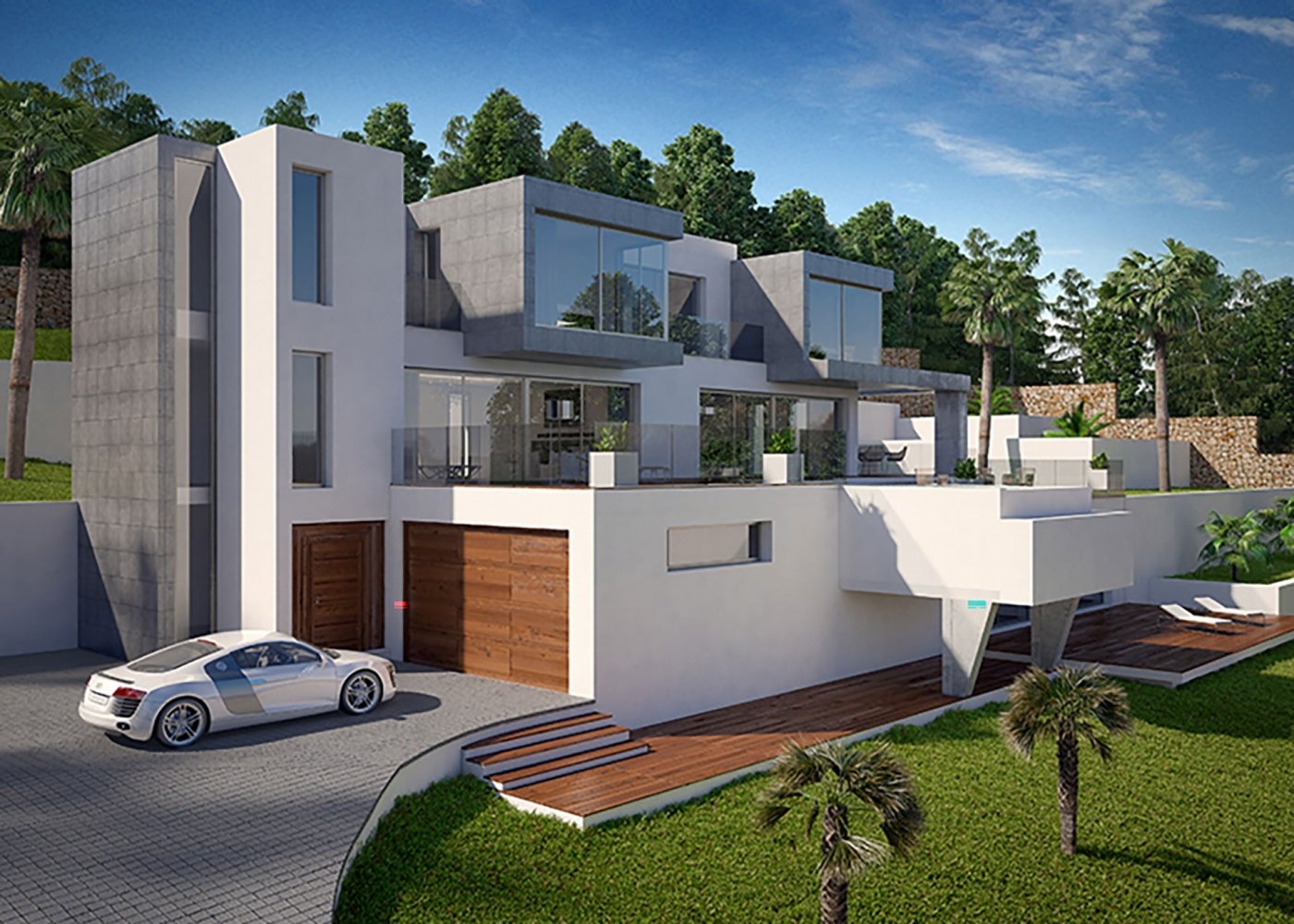Calpe: Moderne Villa mit spektakulärem Meerblick